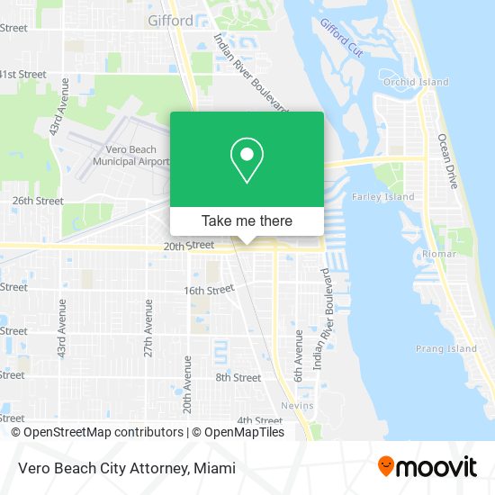 Mapa de Vero Beach City Attorney
