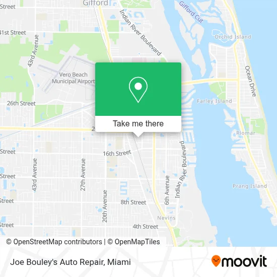 Joe Bouley's Auto Repair map