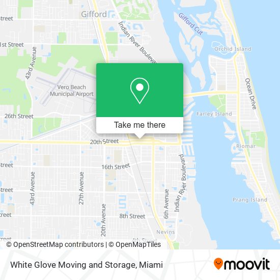 White Glove Moving and Storage map