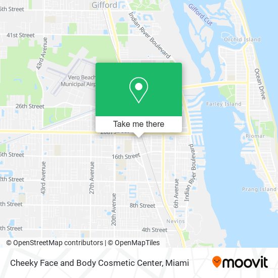 Mapa de Cheeky Face and Body Cosmetic Center