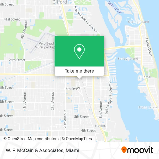 W. F. McCain & Associates map