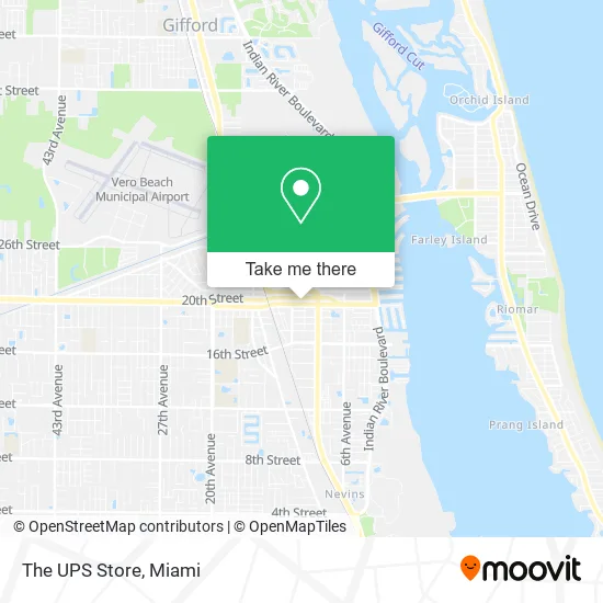 The UPS Store map