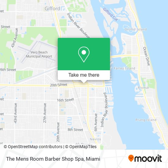 The Mens Room Barber Shop Spa map