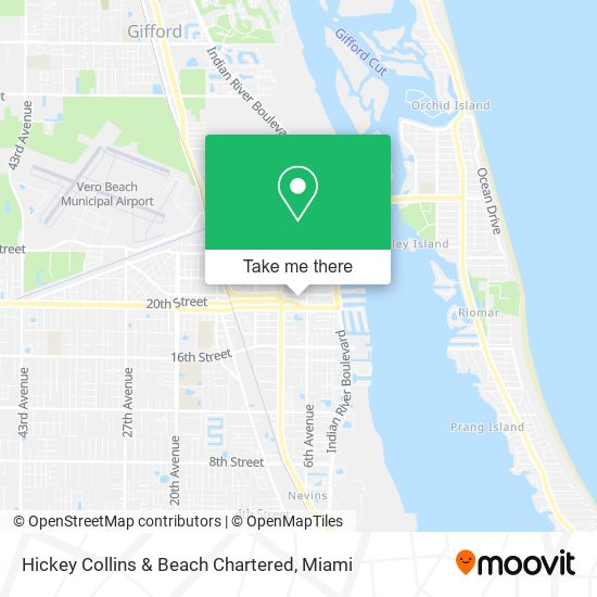 Hickey Collins & Beach Chartered map