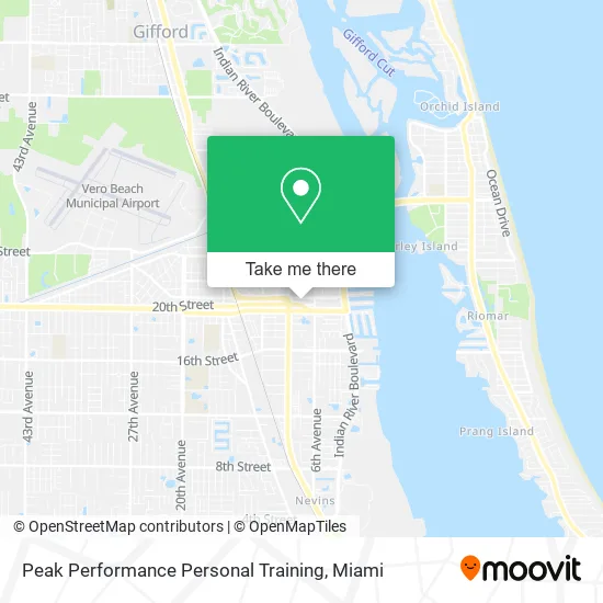 Peak Performance Personal Training map