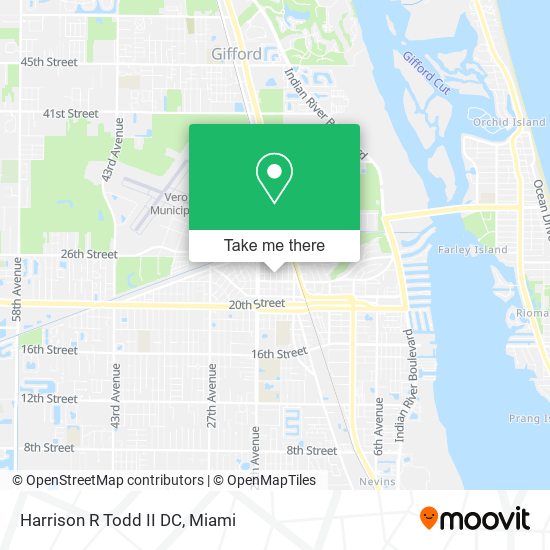 Mapa de Harrison R Todd II DC