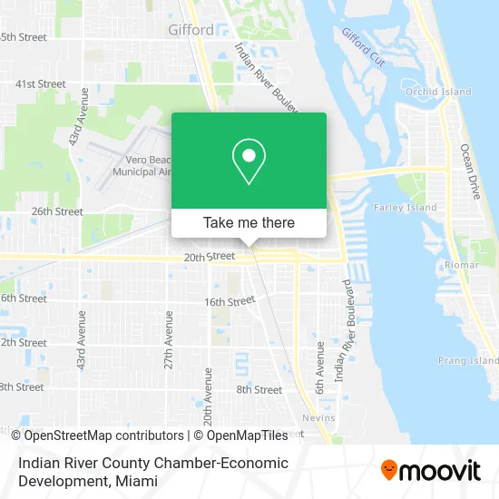 Indian River County Chamber-Economic Development map
