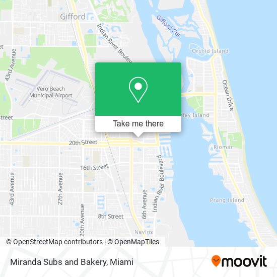 Miranda Subs and Bakery map