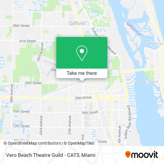 Mapa de Vero Beach Theatre Guild - CATS