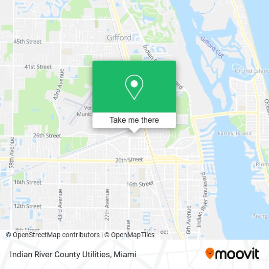Indian River County Utilities map