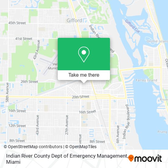 Mapa de Indian River County Dept of Emergency Management