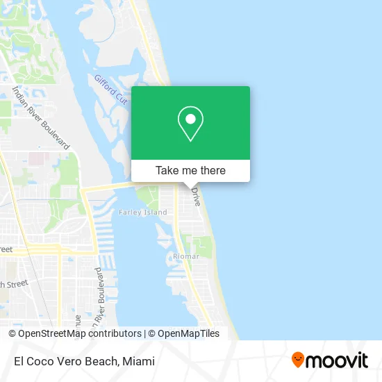 El Coco Vero Beach map