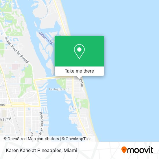 Karen Kane at Pineapples map