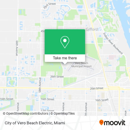 City of Vero Beach Electric map