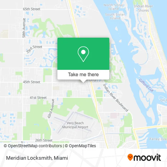 Meridian Locksmith map