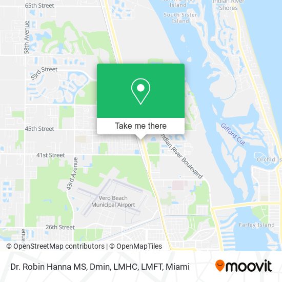 Dr. Robin Hanna MS, Dmin, LMHC, LMFT map