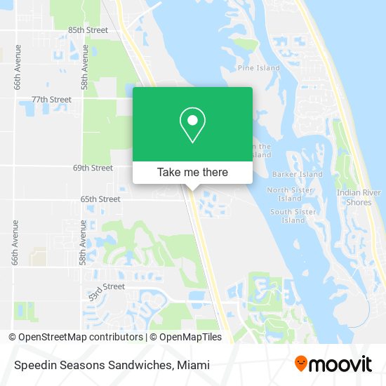 Mapa de Speedin Seasons Sandwiches