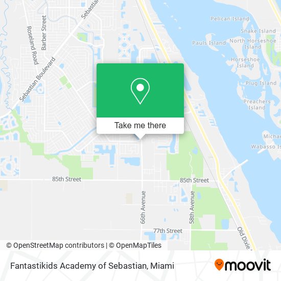 Mapa de Fantastikids Academy of Sebastian