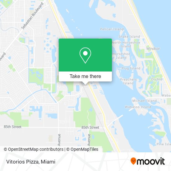 Vitorios Pizza map