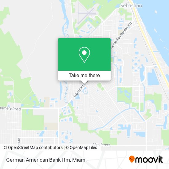 German American Bank Itm map
