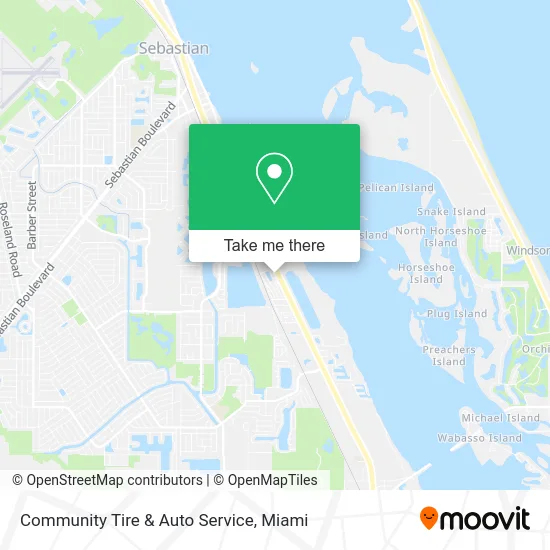 Community Tire & Auto Service map