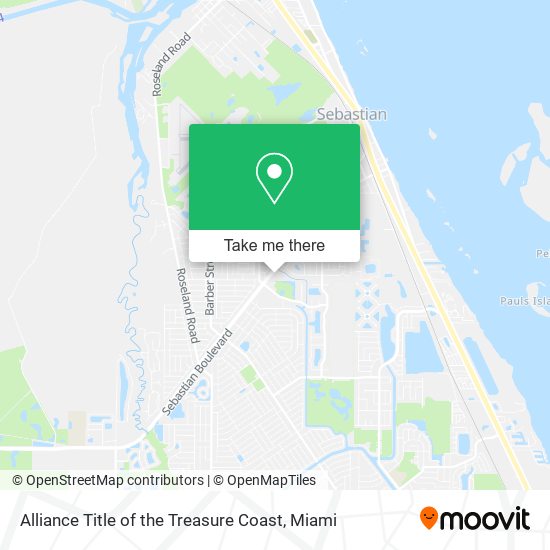 Alliance Title of the Treasure Coast map