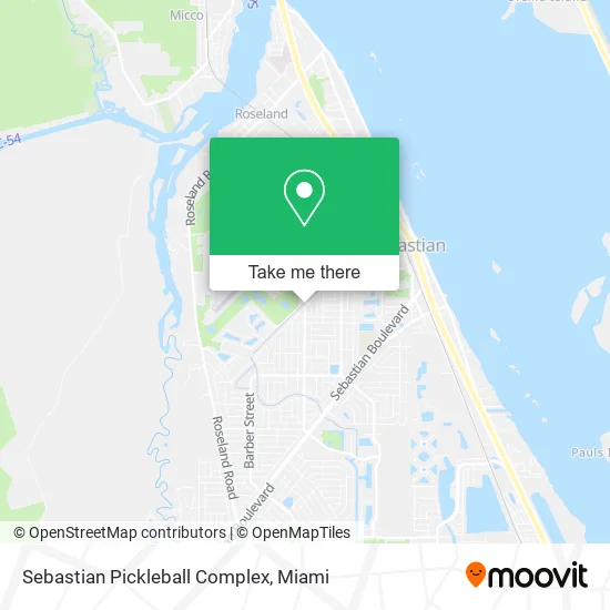 Mapa de Sebastian Pickleball Complex