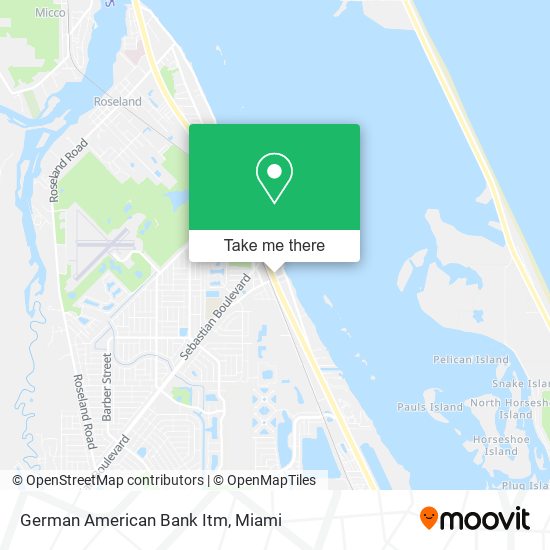 German American Bank Itm map