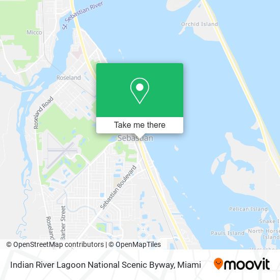 Mapa de Indian River Lagoon National Scenic Byway