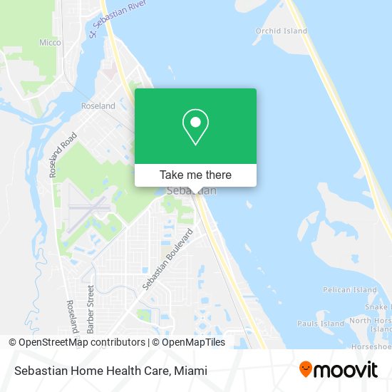 Sebastian Home Health Care map