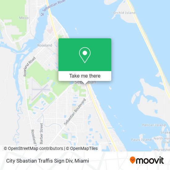 City Sbastian Traffis Sign Div map