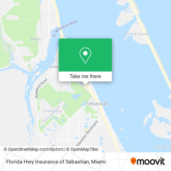 Florida Hwy Insurance of Sebastian map