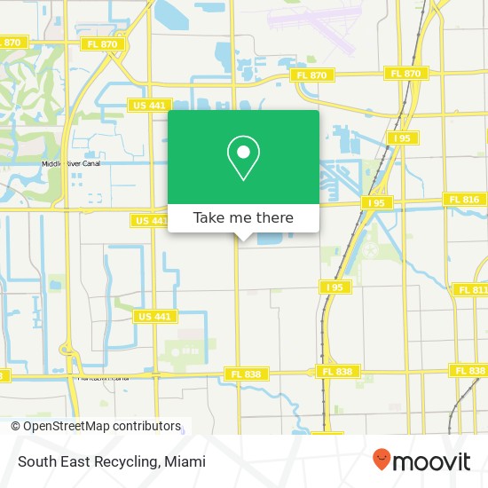 South East Recycling map