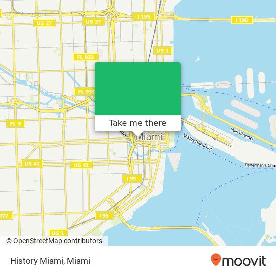 Mapa de History Miami