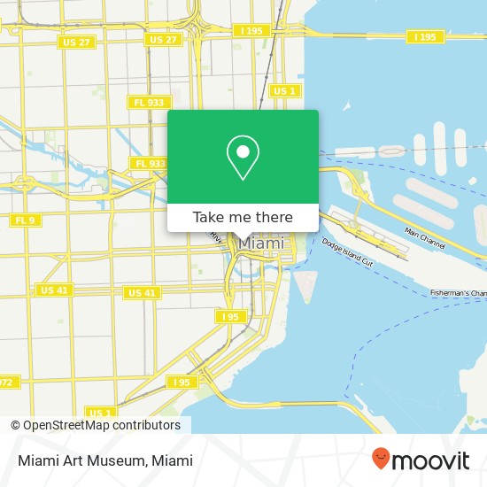Mapa de Miami Art Museum