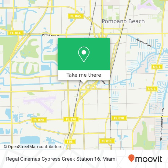 Regal Cinemas Cypress Creek Station 16 map
