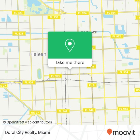 Doral City Realty map