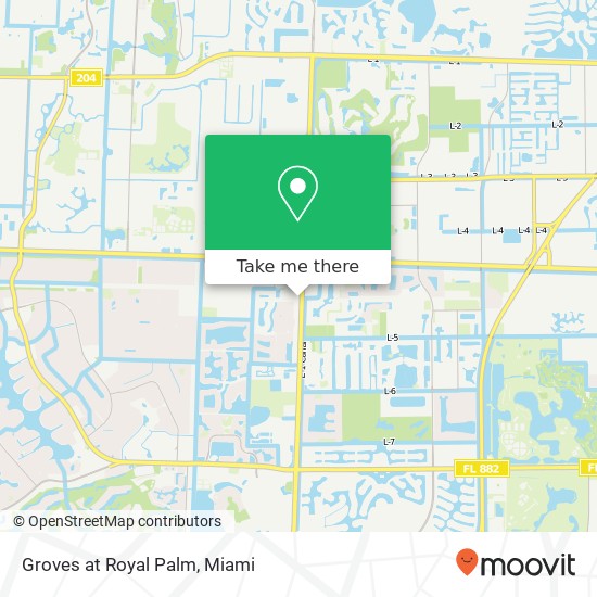 Mapa de Groves at Royal Palm