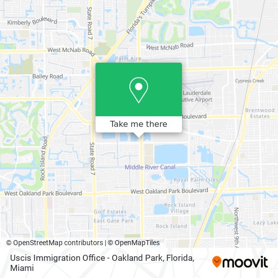 How to get to Uscis Immigration Office - Oakland Park, Florida in Fort  Lauderdale by Bus?