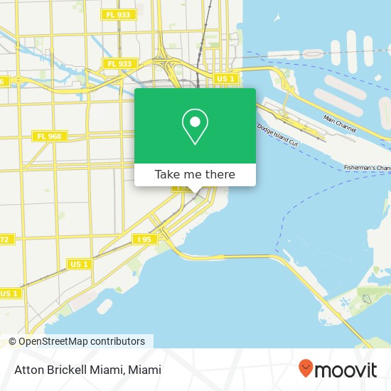 Mapa de Atton Brickell Miami