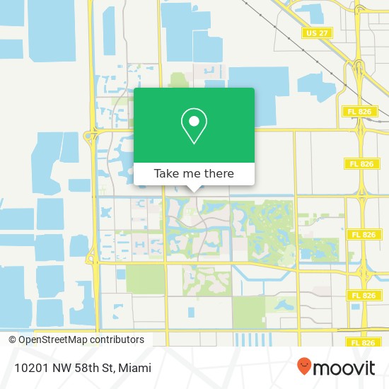 10201 NW 58th St map