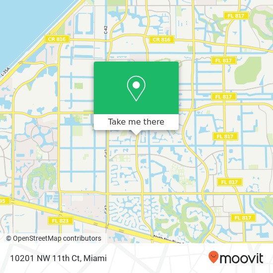 10201 NW 11th Ct map