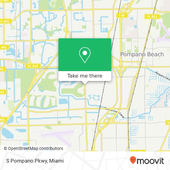 S Pompano Pkwy map