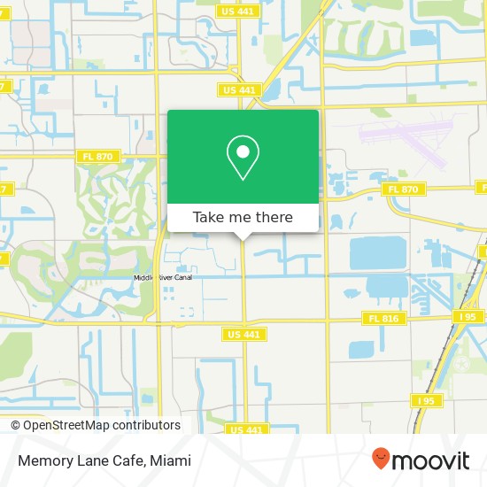 Mapa de Memory Lane Cafe