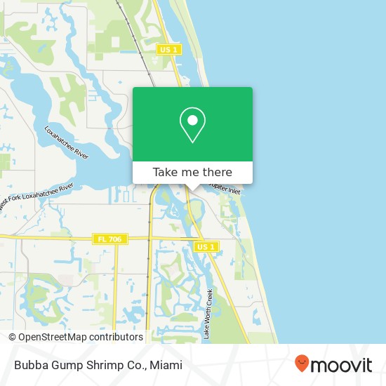 Mapa de Bubba Gump Shrimp Co.