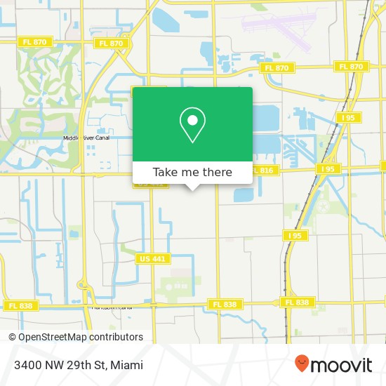 Mapa de 3400 NW 29th St