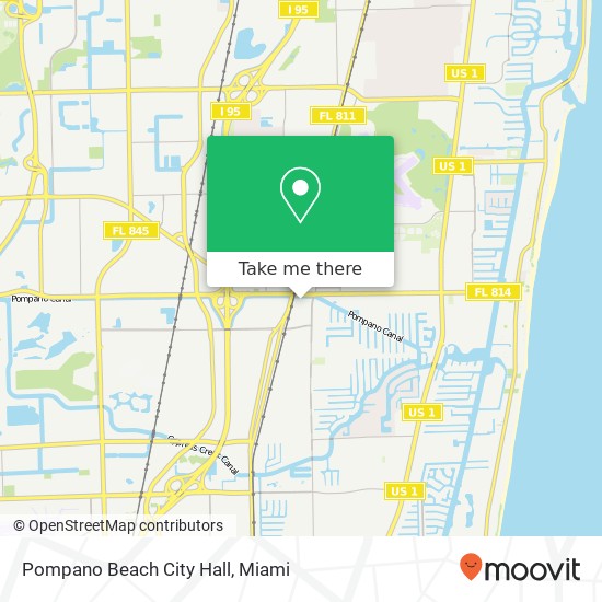 Mapa de Pompano Beach City Hall