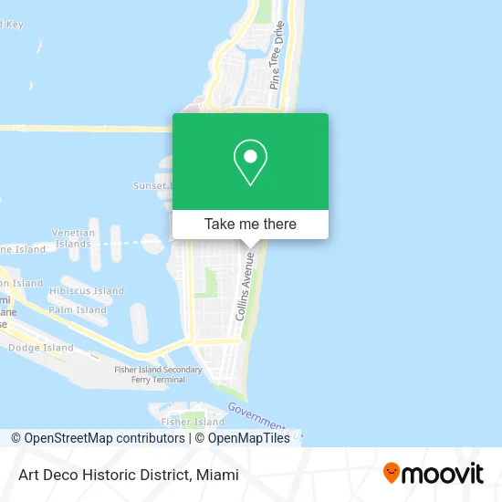 Art Deco Historic District map