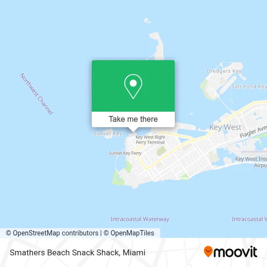 Smathers Beach Snack Shack map
