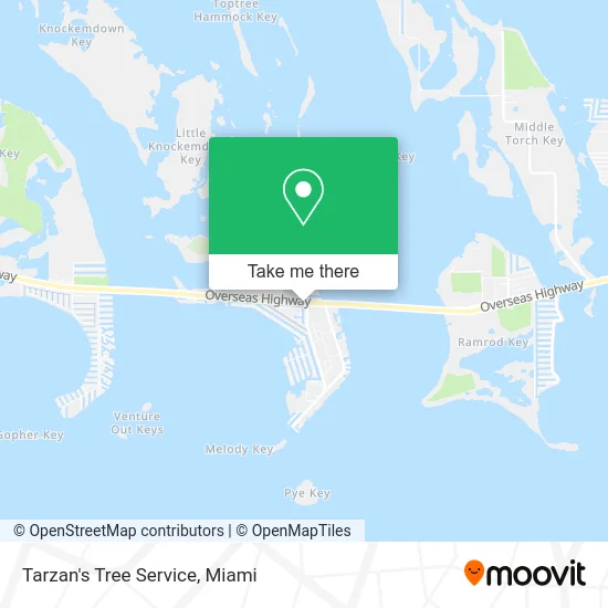 Tarzan's Tree Service map